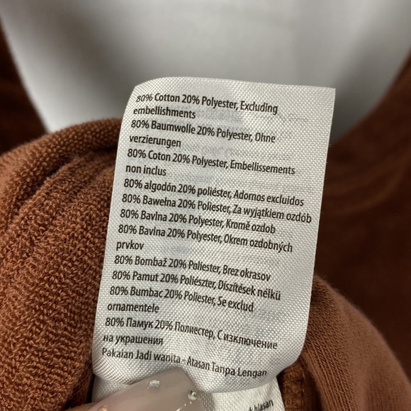 Cotton ON Caramel Brown Terrycloth Bralette Cropped Tank - Size Large - Picture 8 of 10